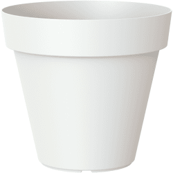 Maceta de polipropileno capri blanco ø 18 cm