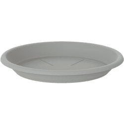 Plato de maceta polipropileno gris de ø 26 cm