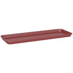 Plato de jardinera capri 50 cm de polipropileno rojo 47.7x16.9 cm