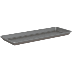 Plato de jardinera venezia de polipropileno gris / plata 72.7x20 cm