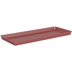 Plato de jardinera venezia de polipropileno rojo 73x32 cm