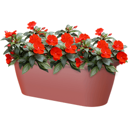 Jardinera pared algarve rojo 38,5x14,2x14,5cm