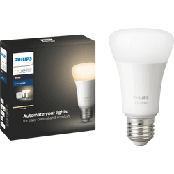 Philips Hue White Pack 2 Bombillas LED E27 9W Blanca + Puente