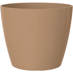 Maceta de polipropileno san remo beige de ø 11.5 cm