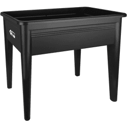 Mesa alta de cultivo de pvc negro 73.3x58.1x76.7cm