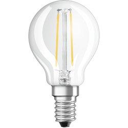 Bombilla led filamento e14 esférica 250 lúmenes 2.5w de 4000k osram