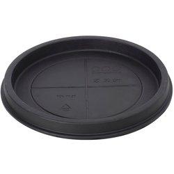 Plato de resina para maceta d30 cm negro