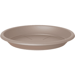 Plato para maceta y jardinera de polipropileno marrón ø 13 cm