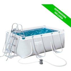 Piscina tubular de pvc rectangular bestway 2.87x2.01x1 m