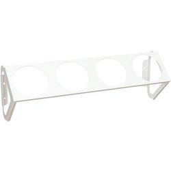 Soporte 4 macetas recife para pared de acero pintado con epoxi blanco 103x2.5 cm