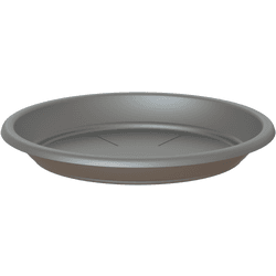 Plato de maceta polipropileno gris de ø 22 cm