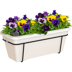 Kit jardinera auto-riego venezia blanco 58x22 cm