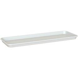 Plato de jardinera capri 50 cm de polipropileno blanco 47.7x16.9 cm