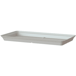 Plato para jardinera capri 100 cm de polipropileno gris 88x38 cm