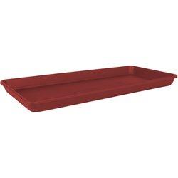 Plato de jardinera venezia de polipropileno rojo 55x26 cm