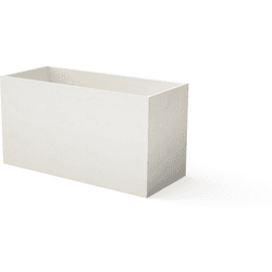 Maceta de hormigón blanco 90x38.5 cm