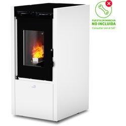 Estufa de pellet cointra garda 9 bianco de 9 kw