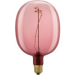 Bombilla led con filamentos e27 globo 4.5w 1800k rosa