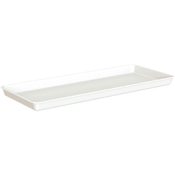 Plato de jardinera venezia de polipropileno blanco 55x26 cm