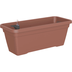 Jardinera con auto riego venezia terracota 77,9x24,3x22cm