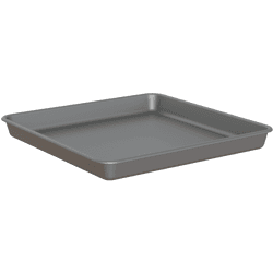 Plato de maceta venezia de polipropileno gris / plata 36x36 cm