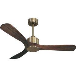 Ventilador de techo sin luz motor dc zafiro klassfan marrón 132 cm