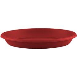 Plato para maceta y jardinera de polipropileno rojo ø 11.5 cm