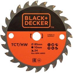 Black+ decker a7525 hoja de sierra circular tct 85x10 24t