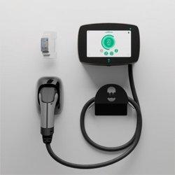 Kit wallbox commander 2 negro con medidor potencia y cargador hasta 22 kw