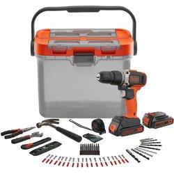 18V 2X1.5Ah Atornilladora Litio 78 Accesorios Ref.Bcksb03-Qw Black Decker