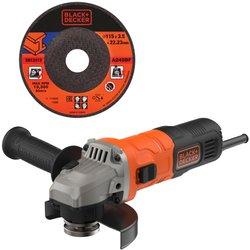 Amoladora con cable black+ decker adbeg115 760w dico 115mm + disco