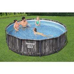 Piscina redonda de pvc bestway steel pro max de 366x100 cm