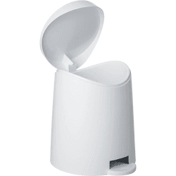 Papelera de baño milan blanco 3l