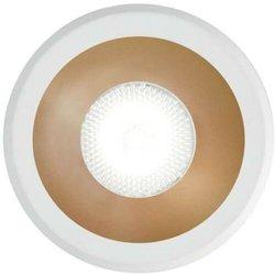 Ideal lux virus - lámpara empotrable empotrable interior led integrada 1 luz oro blanco 3000k