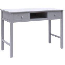 Escritorio VIDAXL Gris Madera (110x45x76 cm)