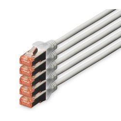 Digitus Cable de Red S-FTP Cat. 6 LSZH 7m Gris 5 Unidades