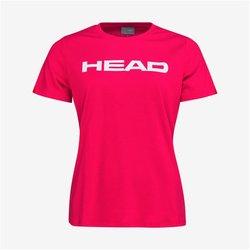 Camiseta de tenis head club basics mujer rosa