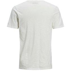 Camiseta jack & jones split hombre cloud dancer