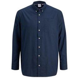 Camisa JACK & JONES Hombre (5XL - Azul)