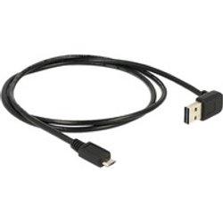 Cable USB DELOCK USB A/Micro-USB B 1 m Macho/Macho Negro