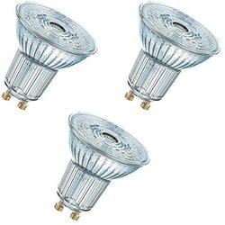 Osram Bombilla LED PAR16 (GU10, No regulable, Blanco cálido, 350 lm, 4,3 W, 3 ud.)