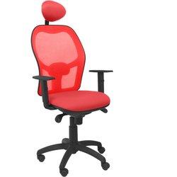 P&C-Silla de Oficina con Cabecero Jorquera P&C ALI350C Rojo