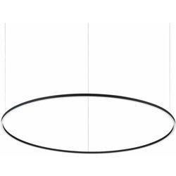 Ideal lux oracle ring integrado led colgante plafón negro 150cm 3000k