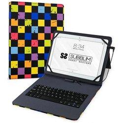 funda y teclado tablet 10.1´´ subblim squares