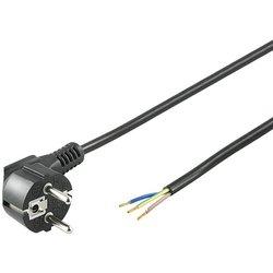 Goobay Cable de Alimentación Eléctrico Tipo F CEE7 a Bornes 3x1mm 3m Negro