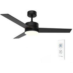 Ventilador de techo negro luz led 118cm | universalblue