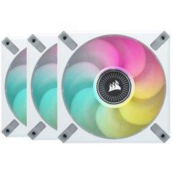 ventilador corsair ml120 rgb elite blanco 120mm magnetic leviaton triple pack