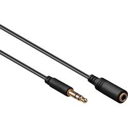 Goobay 97111 cable de audio 0,5 m 3,5mm Negro