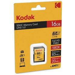 Kodak Tarjeta de Memoria SDHC 16GB UHS-I Clase 10