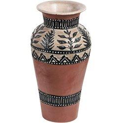 Terracota Jarrón decorativo 40 Marrón Negro BELIANI Siak